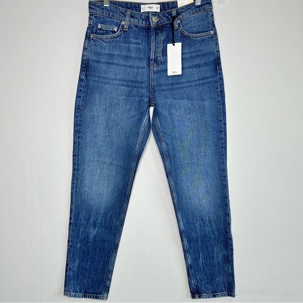 MNG Relaxed Boyfriend Mid Rise Jeans Size 4